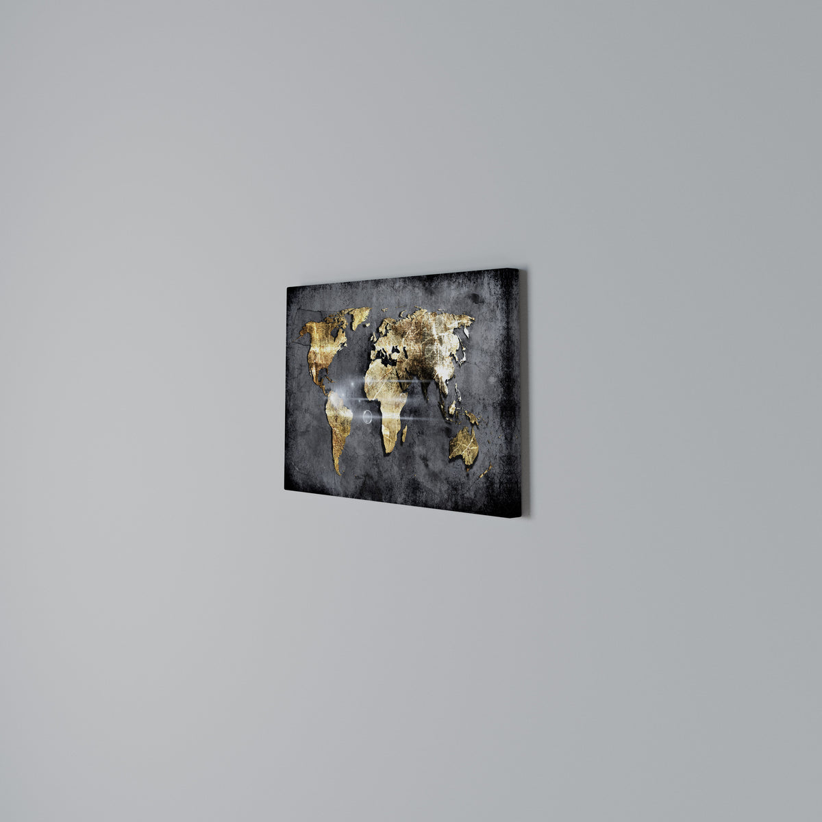 SHIMMERING EARTH MAP Horizontal Canvas Print