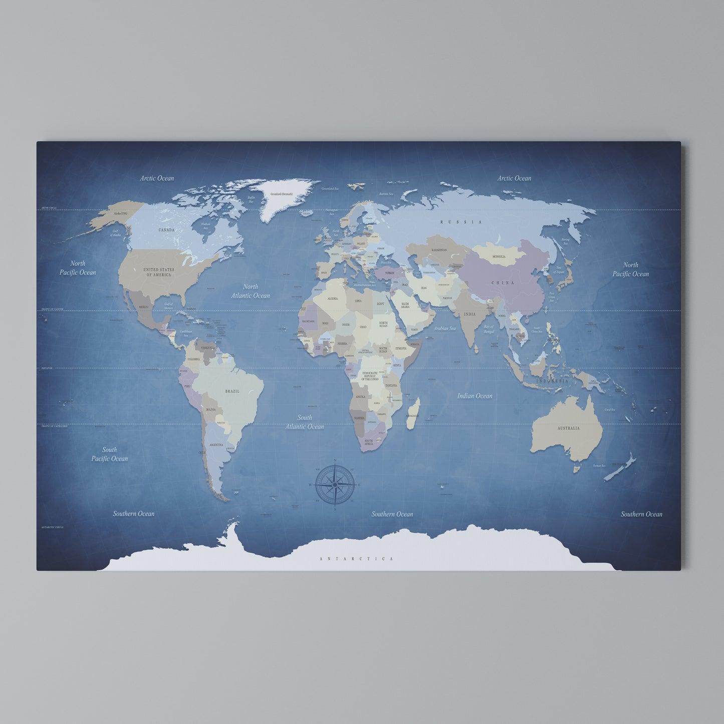 MAP OF DISCOVERY Horizontal Canvas Print