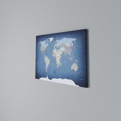 MAP OF DISCOVERY Horizontal Canvas Print