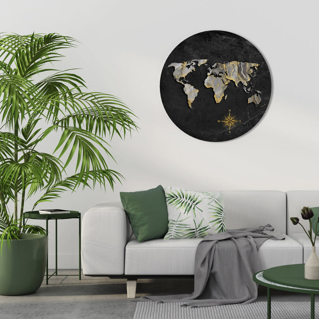 Décoration murale ronde ÉLÉGANTE DANS LE MONDE ENTIER