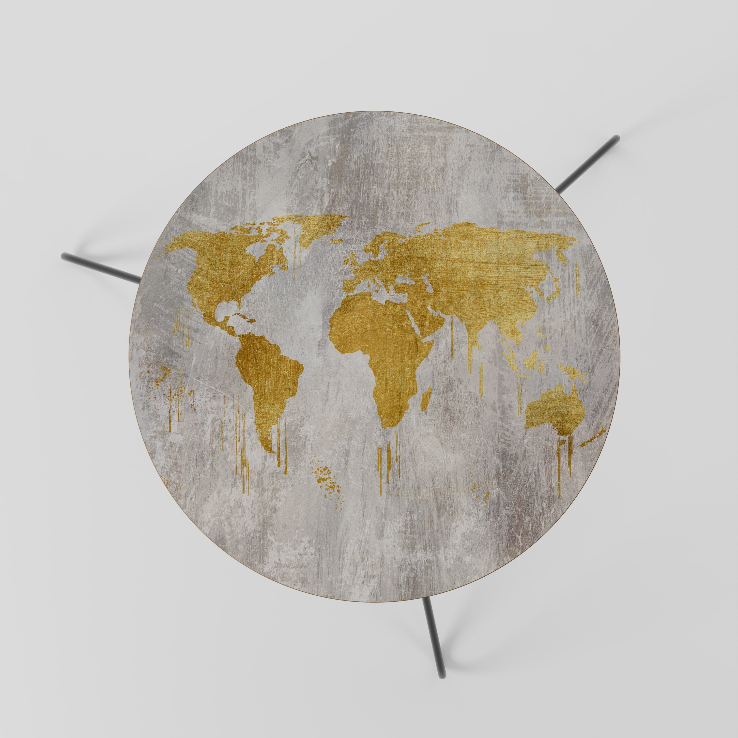 Table basse MÉTALLIQUE WORLDVIEW MAP 60