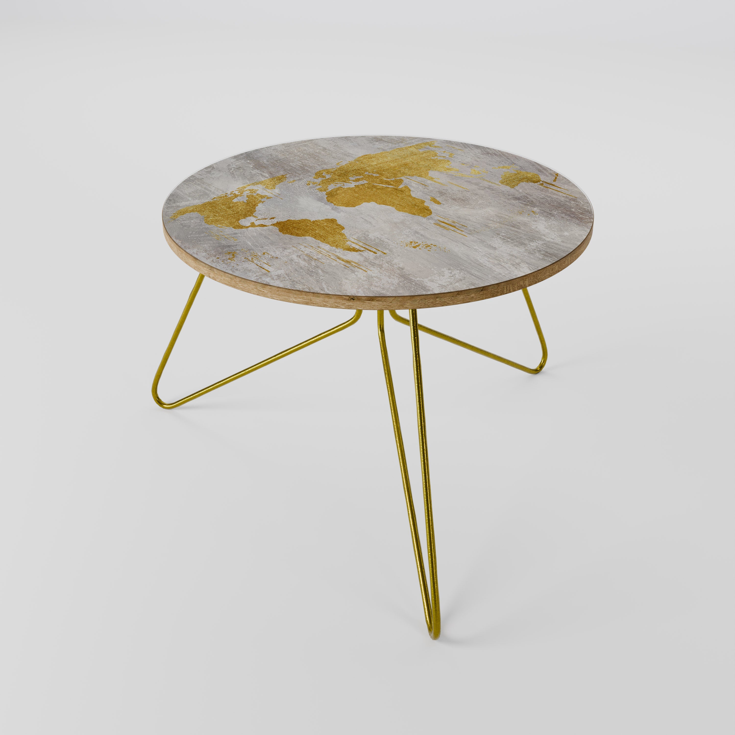 Table basse MÉTALLIQUE WORLDVIEW MAP 60