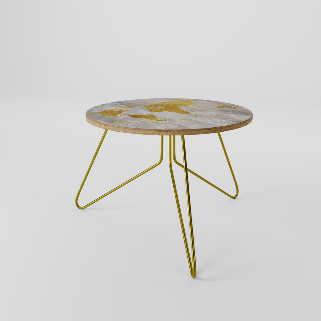 Table basse MÉTALLIQUE WORLDVIEW MAP 60