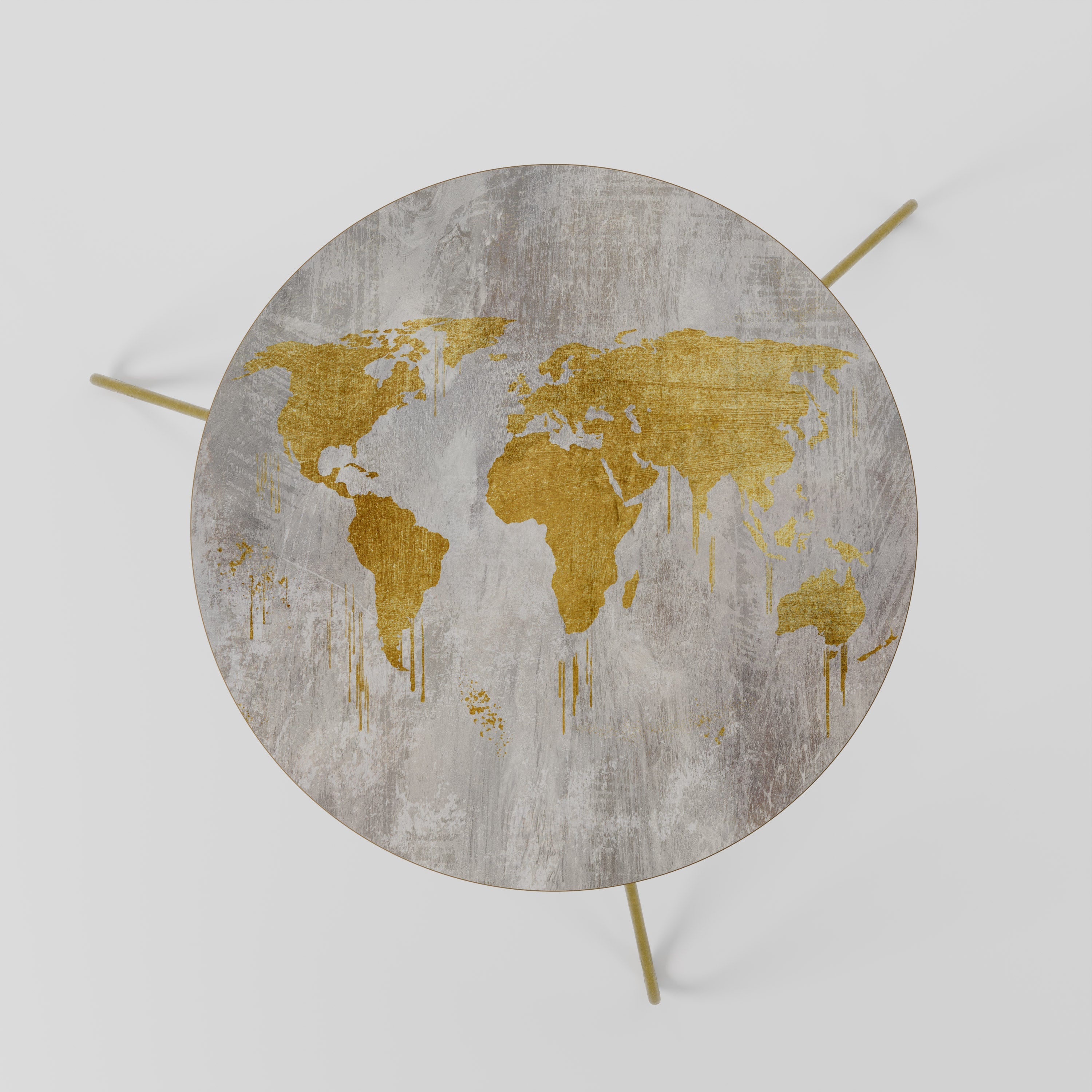Table basse MÉTALLIQUE WORLDVIEW MAP 60