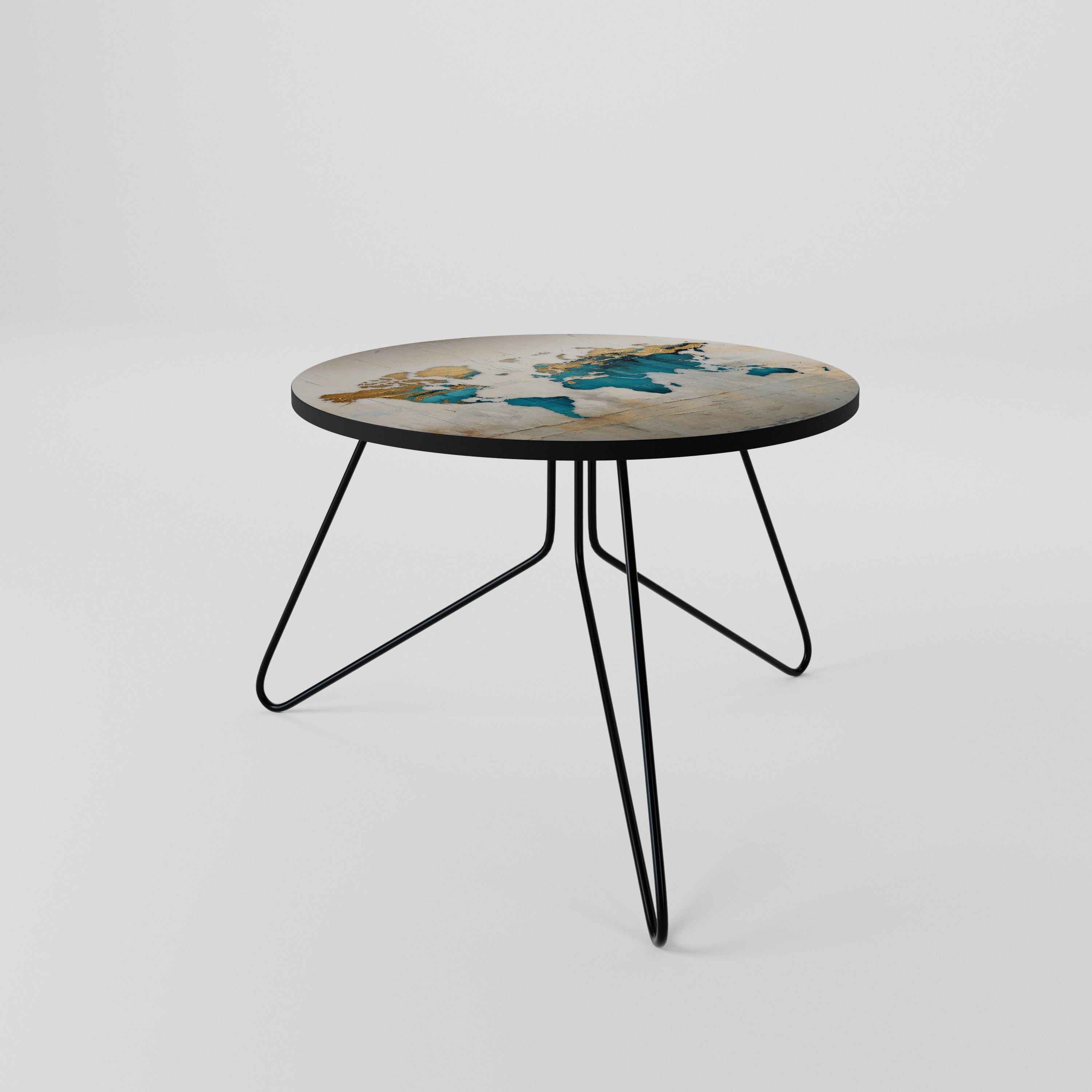 Table basse AZURE GILDED MAP 60