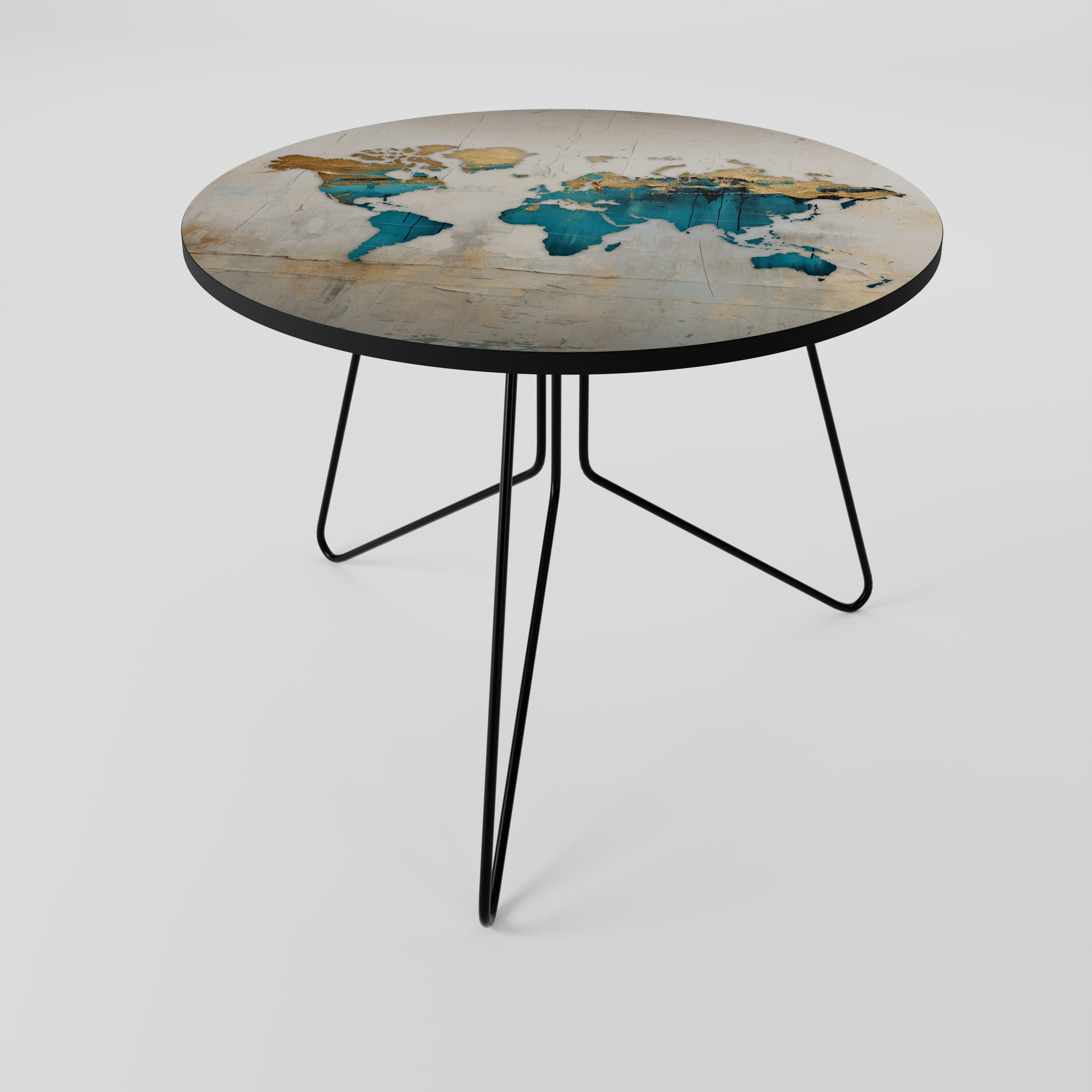 Table basse AZURE GILDED MAP 69