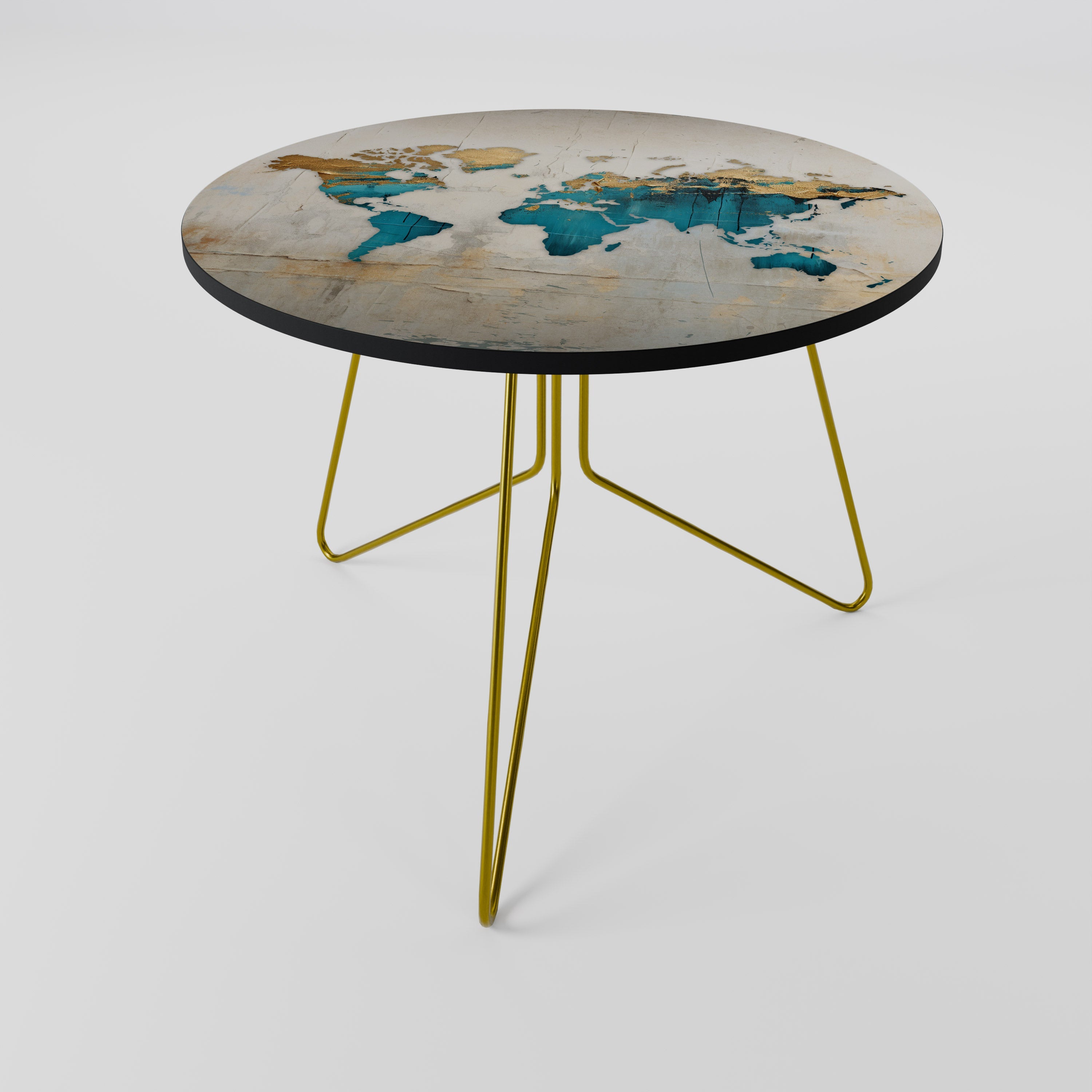 Table basse AZURE GILDED MAP 69