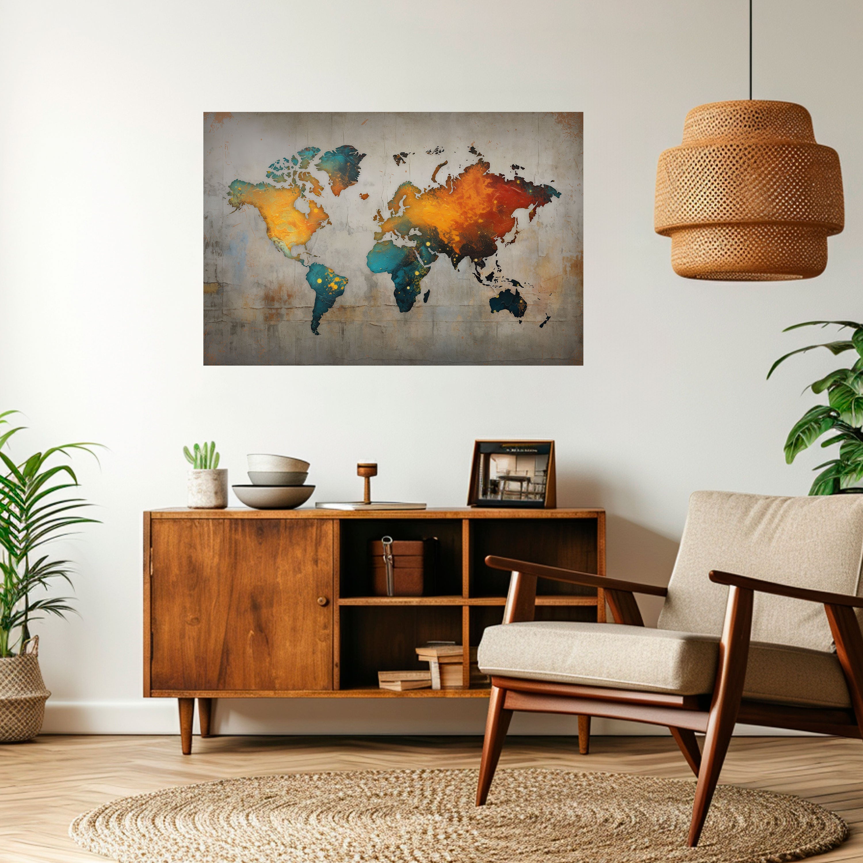 Affiche horizontale autocollante GLOBAL HUES EXPLORED