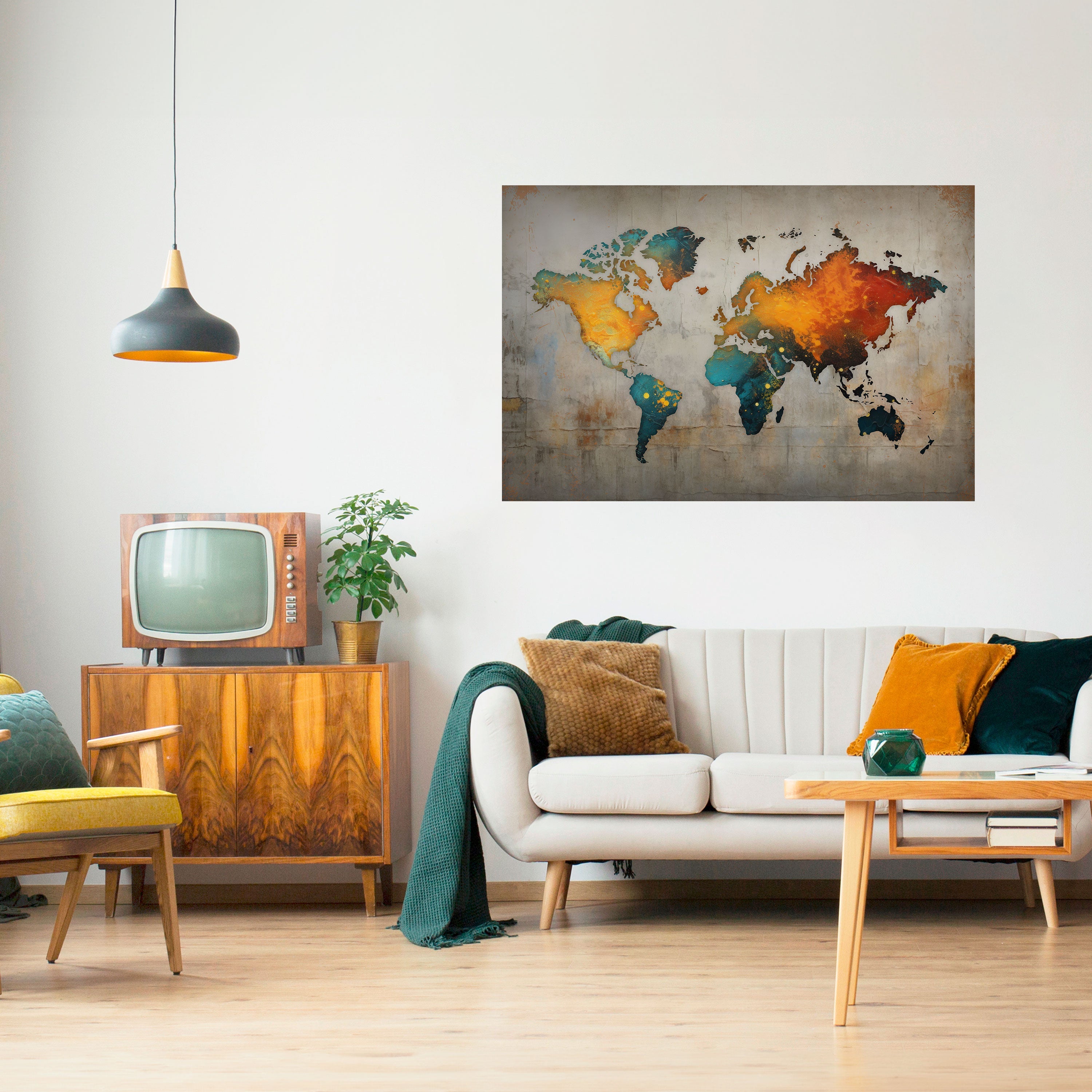 Affiche horizontale autocollante GLOBAL HUES EXPLORED