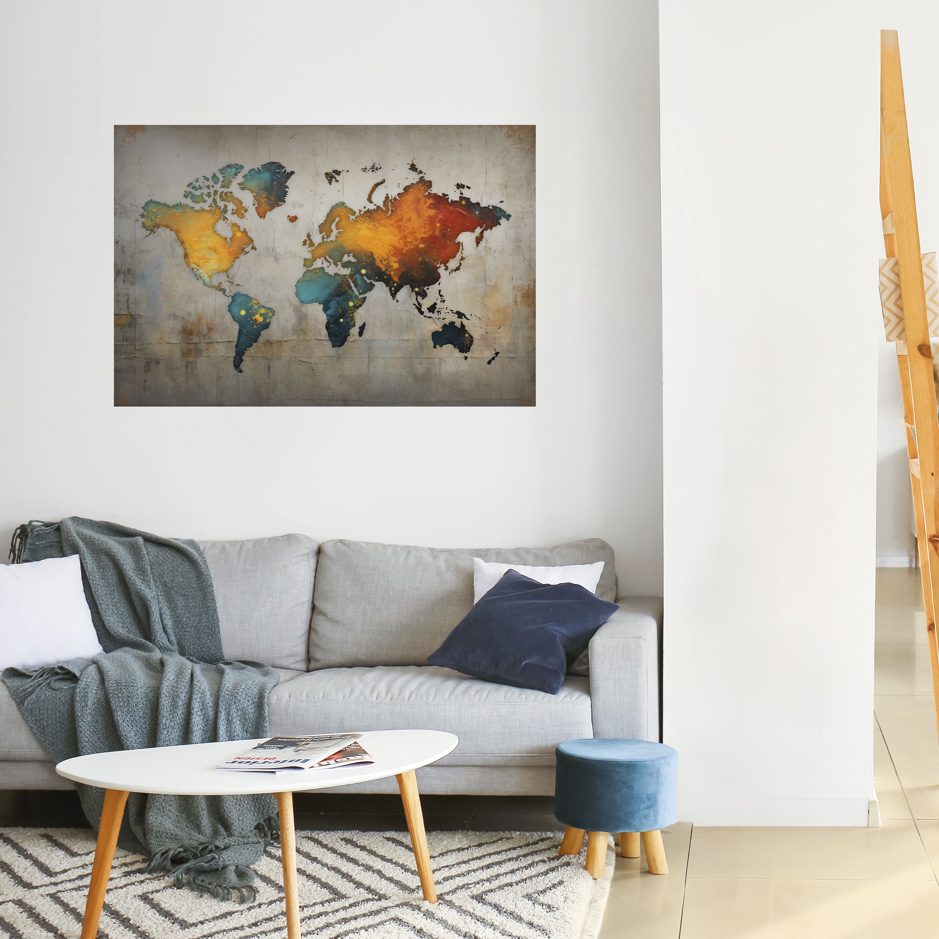 Affiche horizontale autocollante GLOBAL HUES EXPLORED