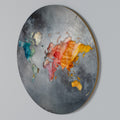 HARMONIOUS EARTH TONES Round Wall Art
