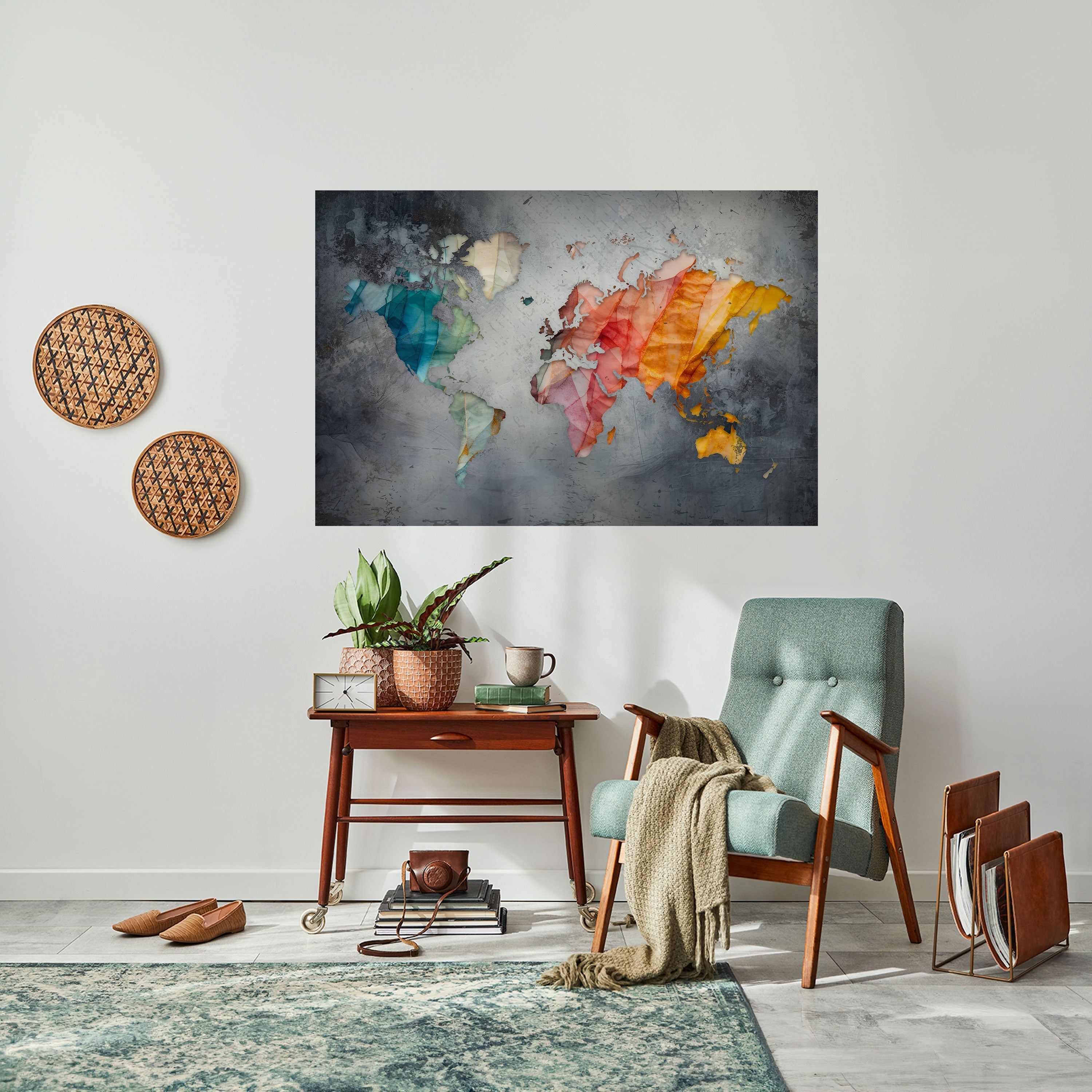 Affiche horizontale autocollante « TONS DE TERRE HARMONIEUX »