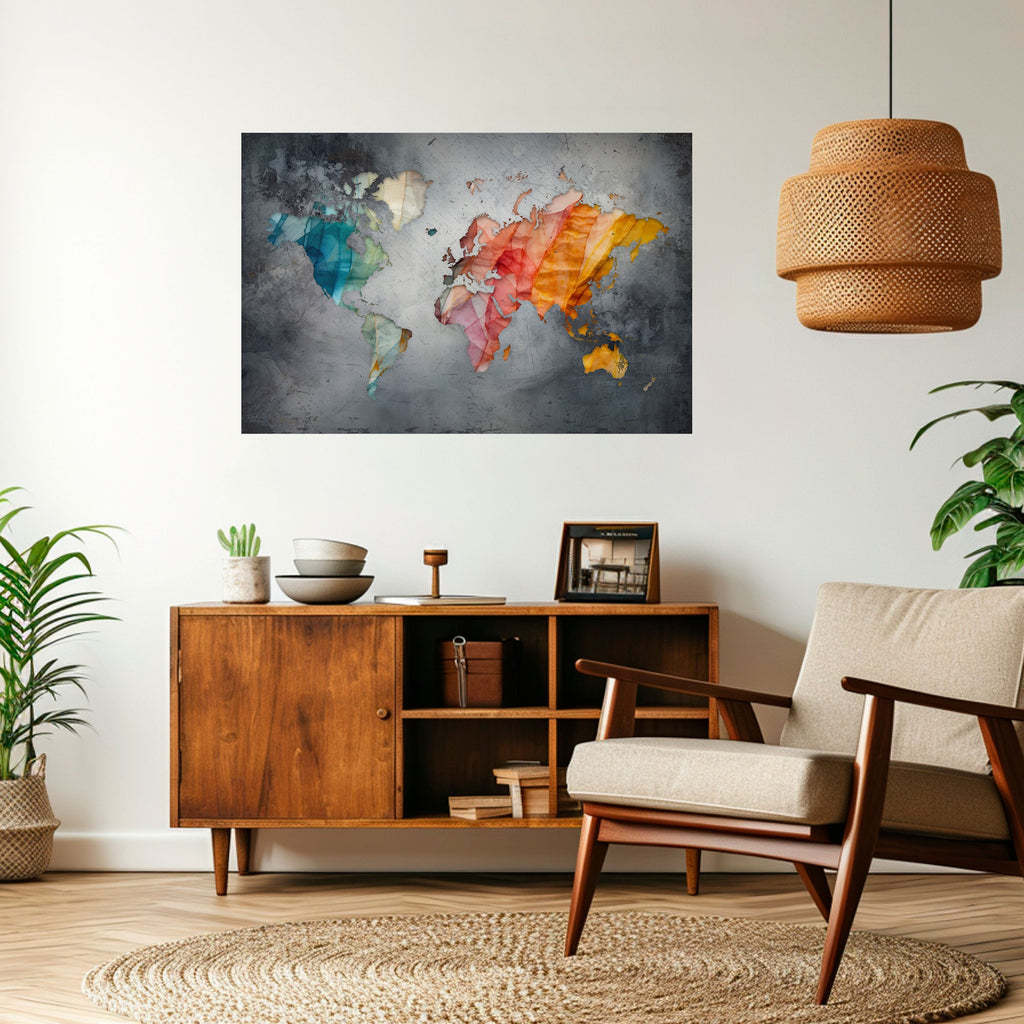 Affiche horizontale autocollante « TONS DE TERRE HARMONIEUX »