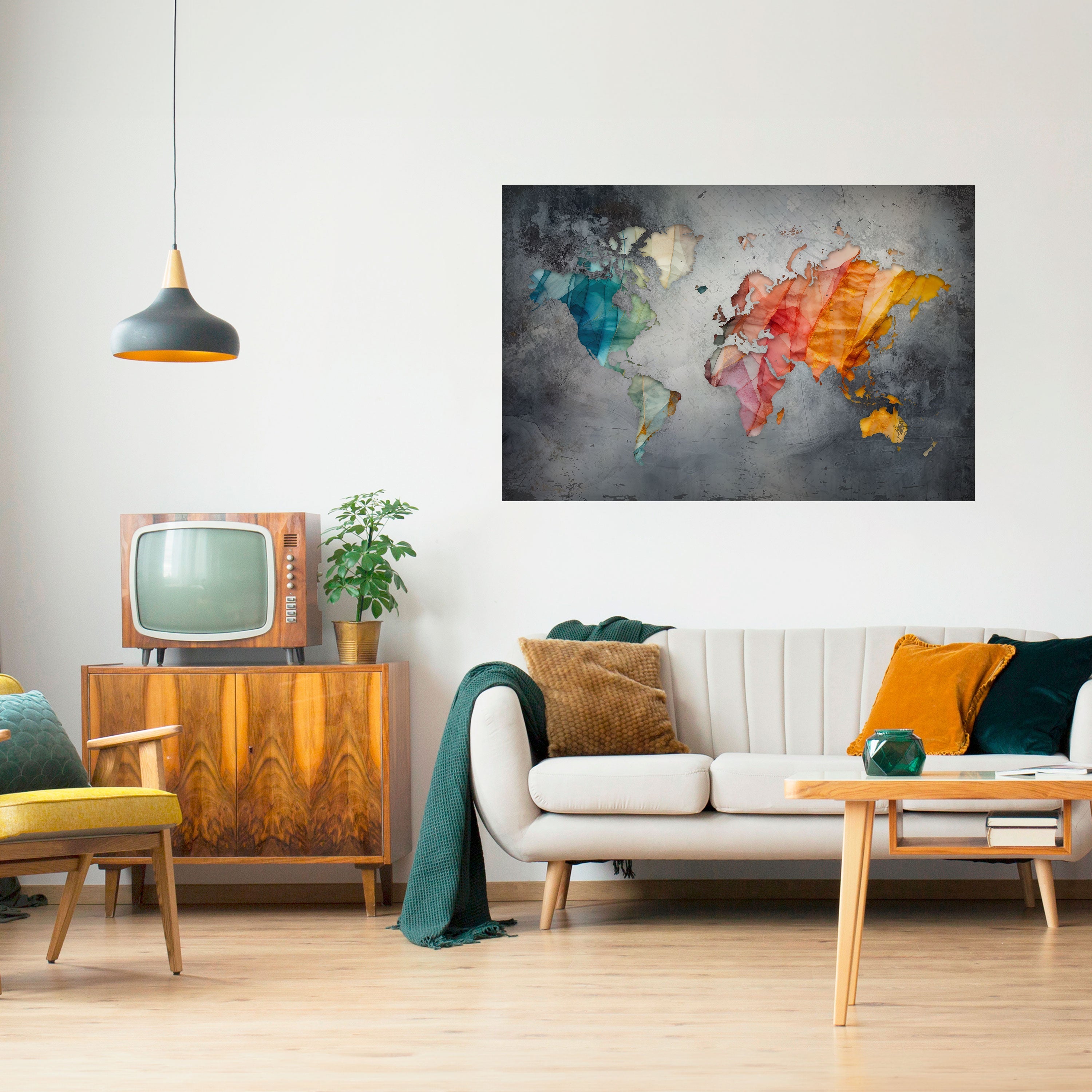 Affiche horizontale autocollante « TONS DE TERRE HARMONIEUX »