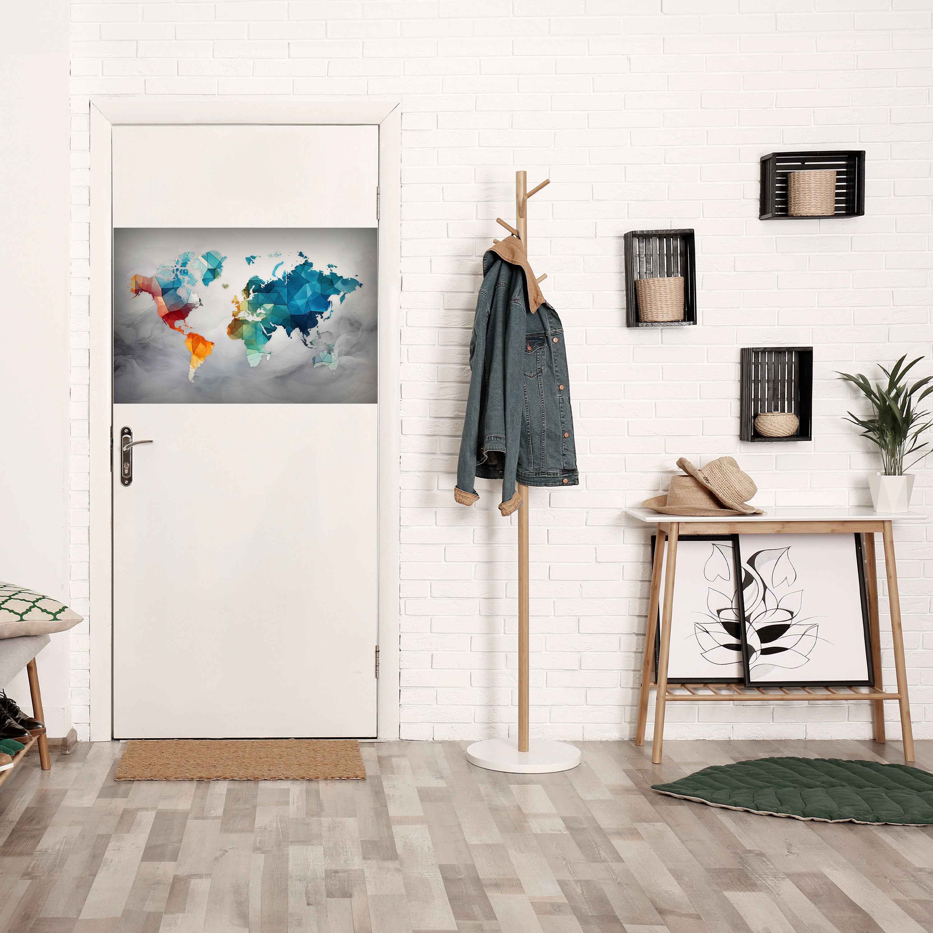 Affiche horizontale autocollante « VISION DU MONDE À FACETTES »