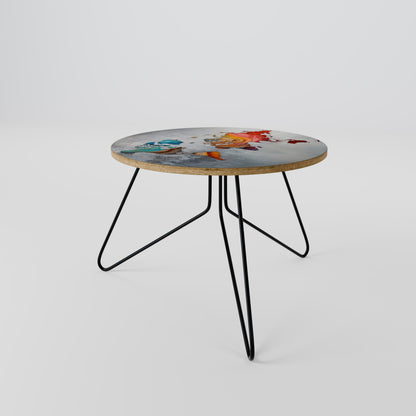 PAINTED CONTINENTS Coffee Table