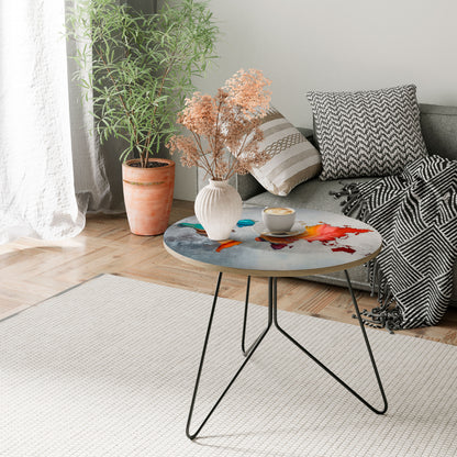 PAINTED CONTINENTS Coffee Table