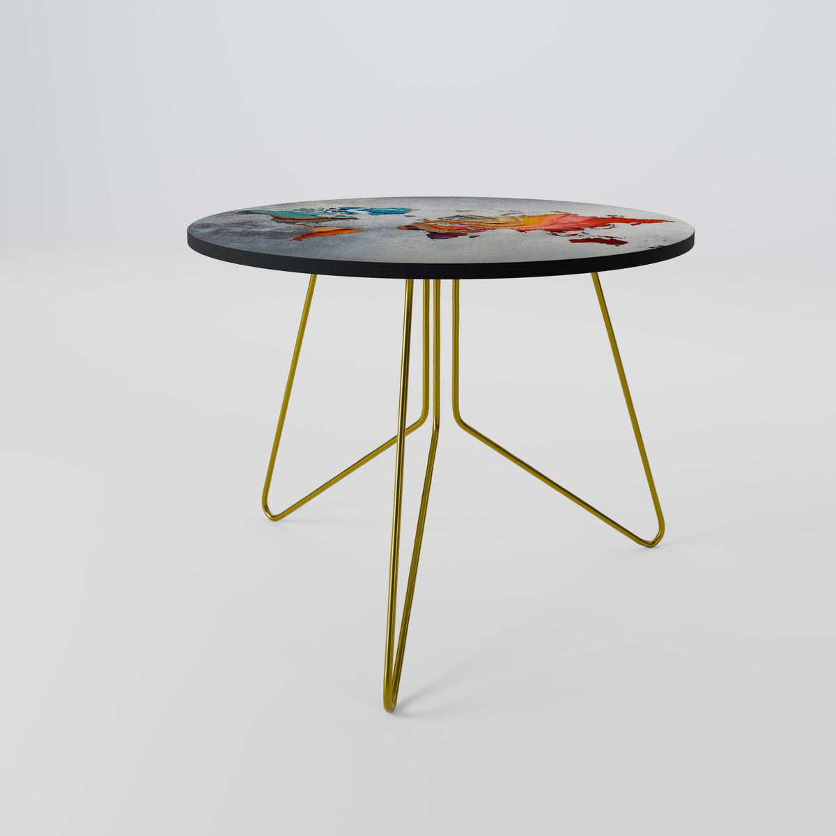 PAINTED CONTINENTS Coffee Table
