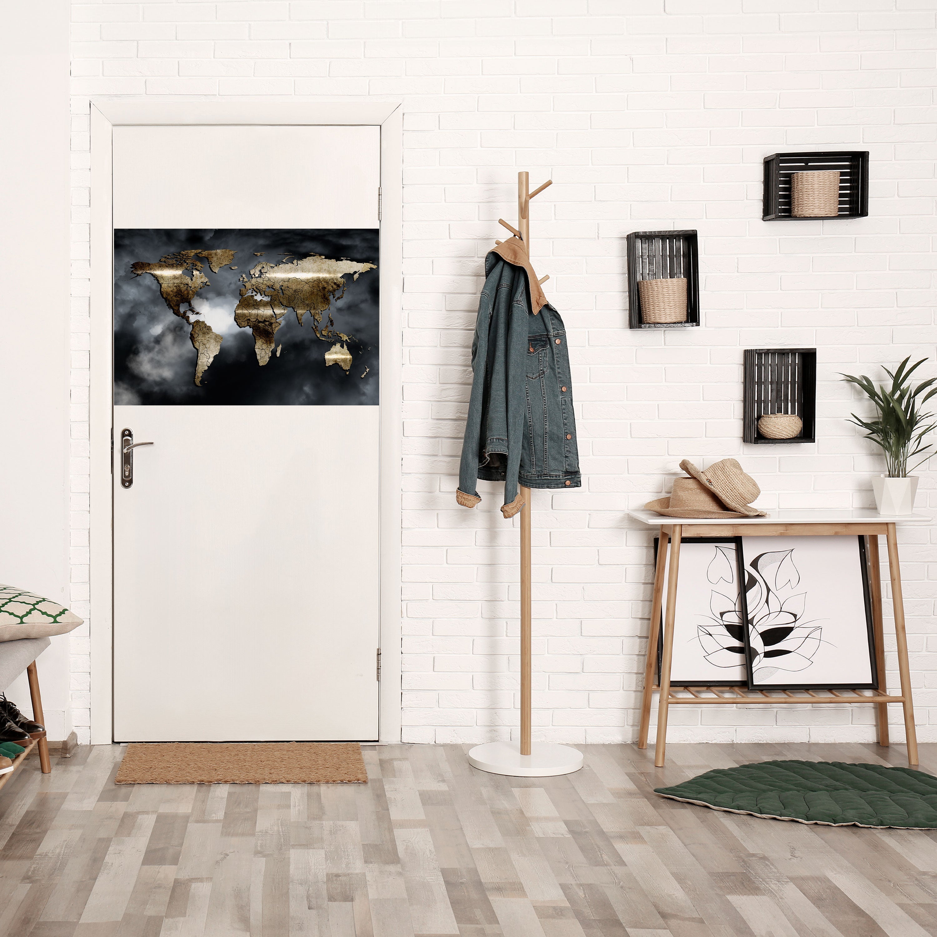 Affiche horizontale autocollante « Golden Earth Reverie »