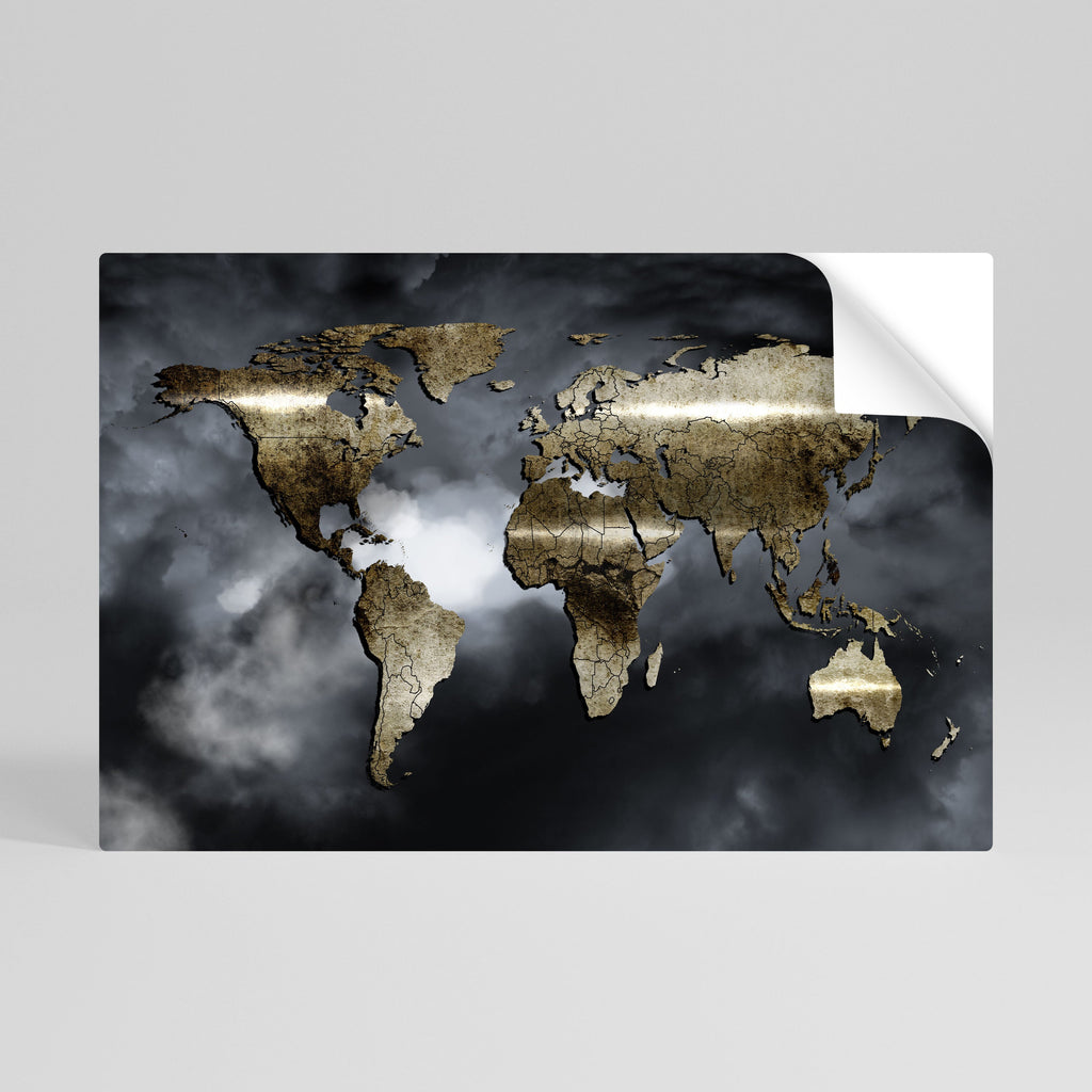 Affiche horizontale autocollante « Golden Earth Reverie »