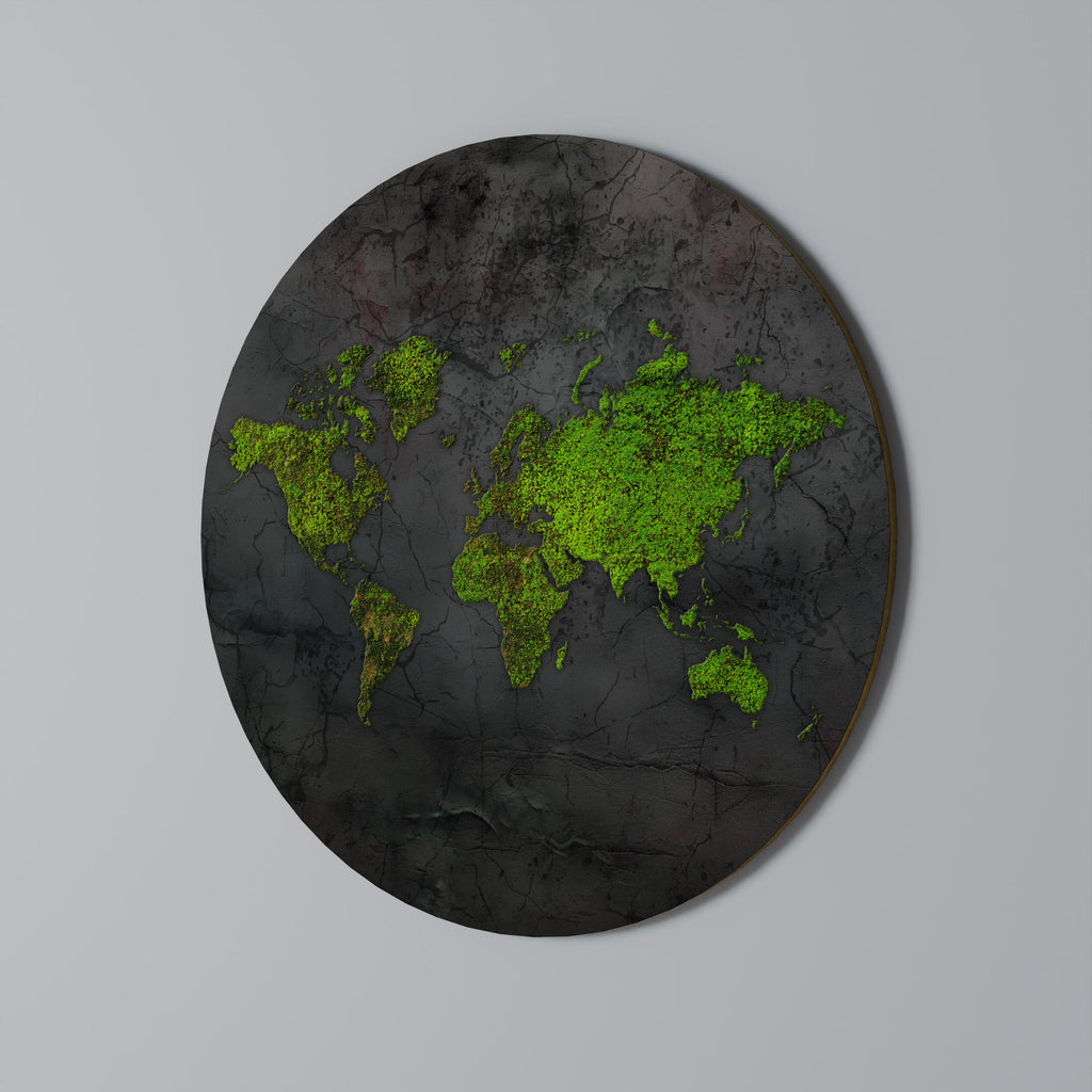 DES TERRES PLUS VERTES ADOPTÉES Art mural rond