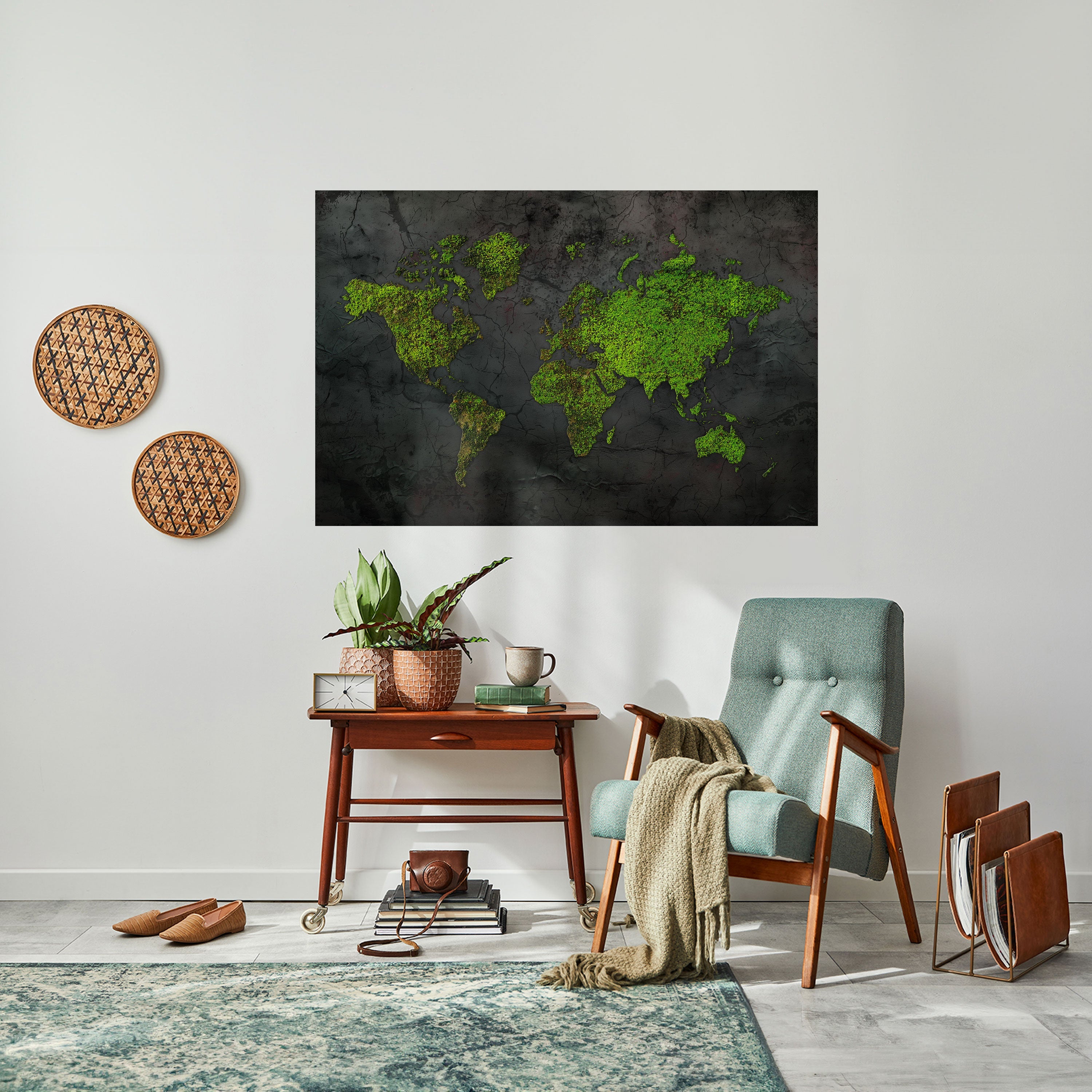 Affiche horizontale autocollante « GREENER LANDS EMBRACED »