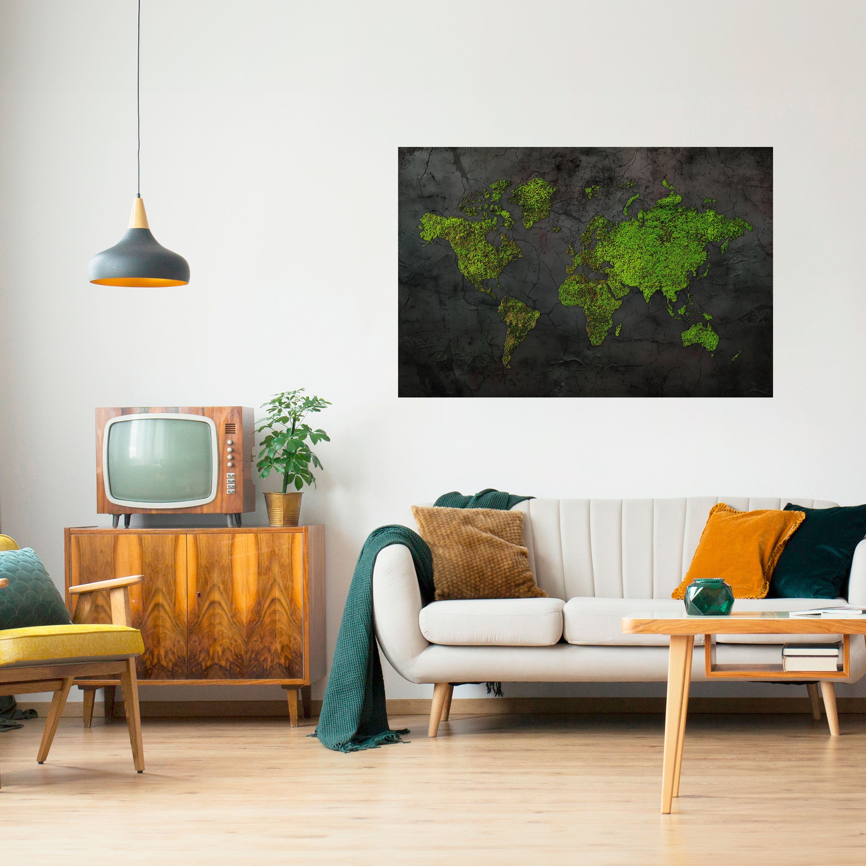 Affiche horizontale autocollante « GREENER LANDS EMBRACED »