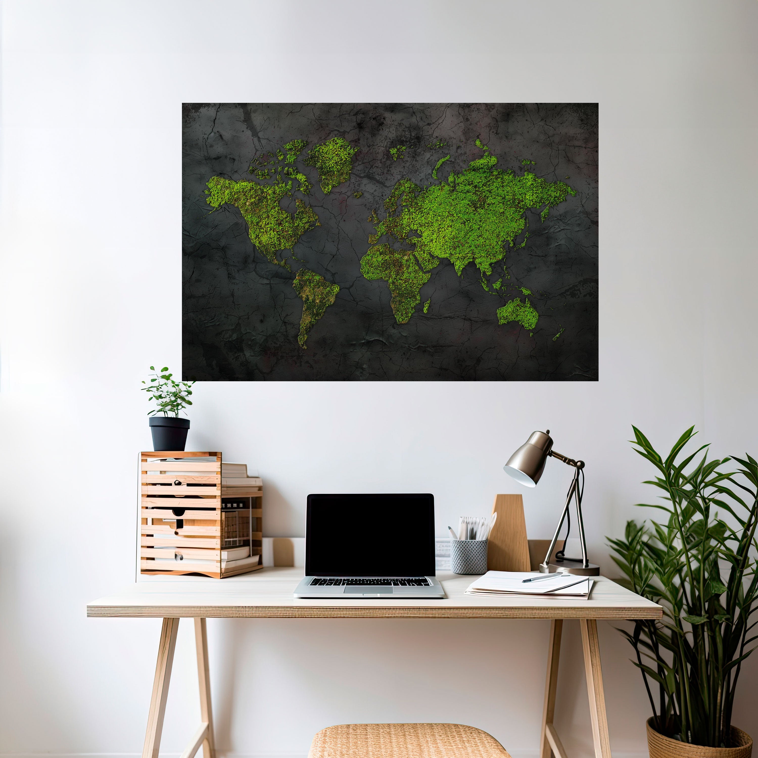 Affiche horizontale autocollante « GREENER LANDS EMBRACED »
