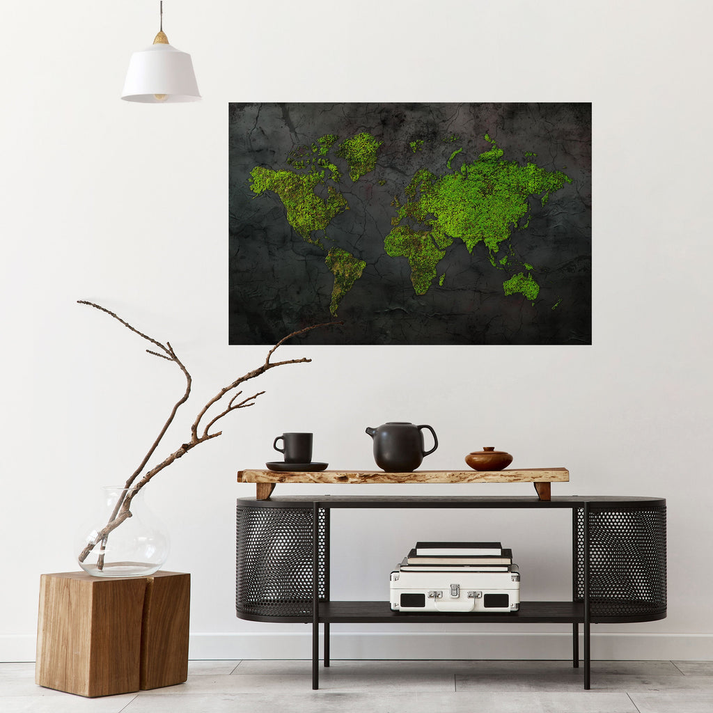 Affiche horizontale autocollante « GREENER LANDS EMBRACED »