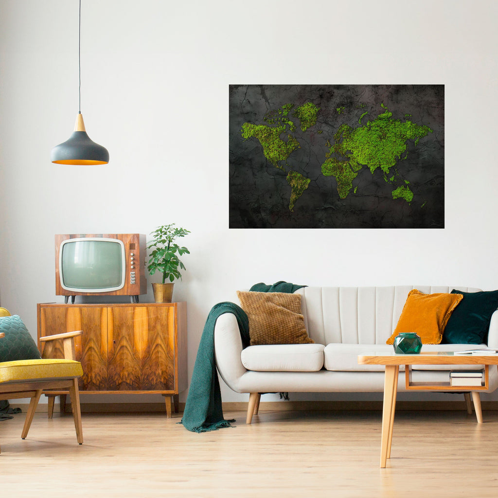Affiche horizontale autocollante « GREENER LANDS EMBRACED »