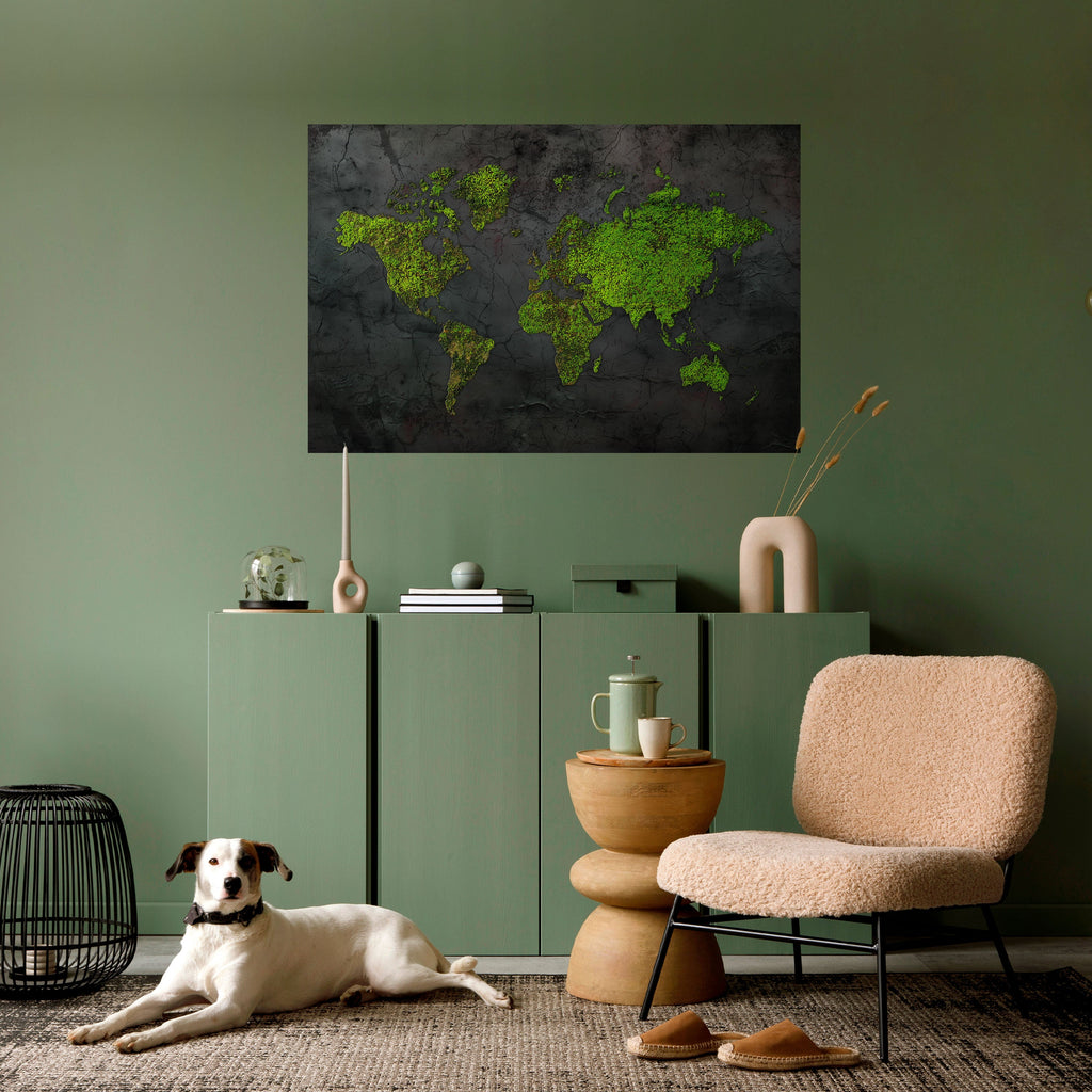 Affiche horizontale autocollante « GREENER LANDS EMBRACED »