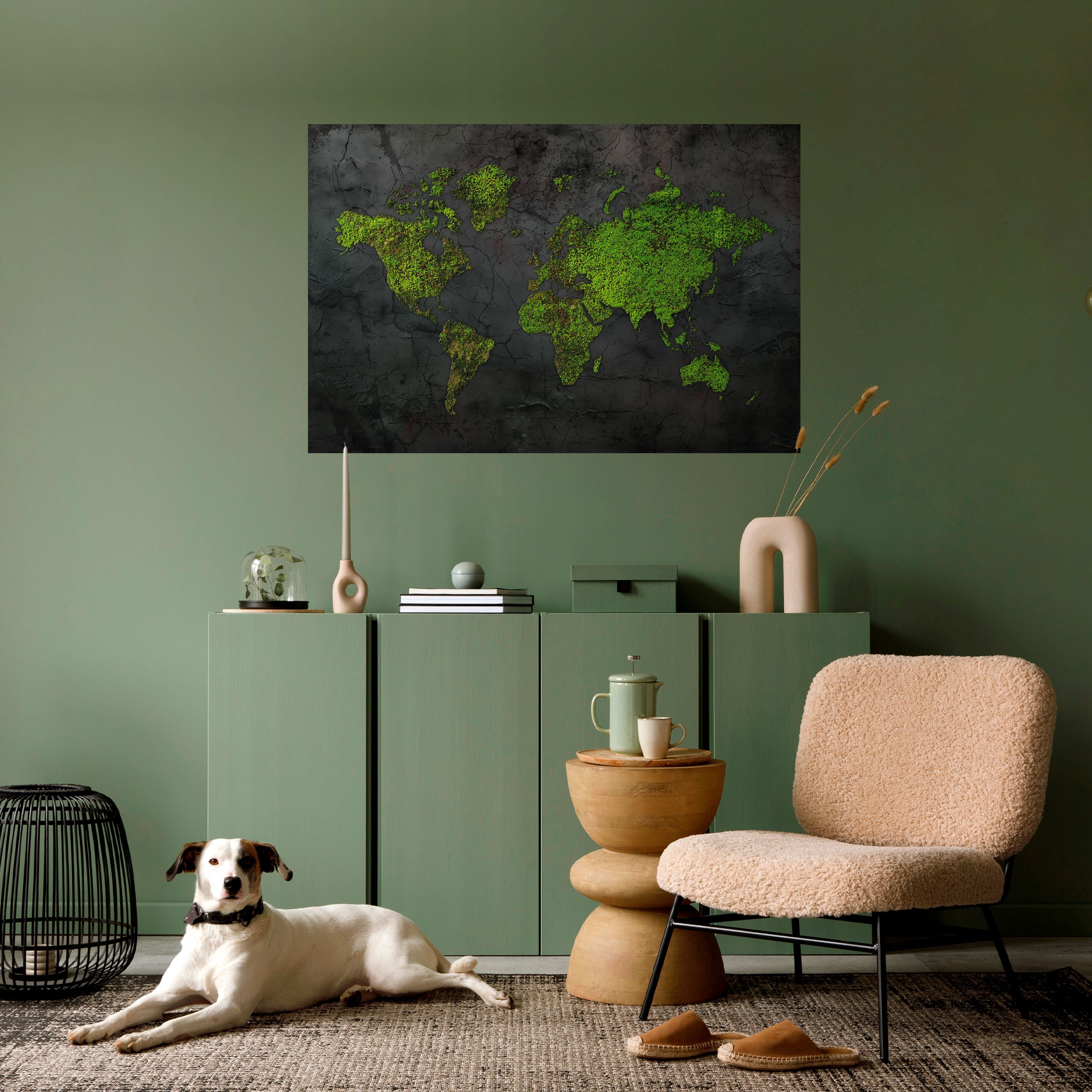 Affiche horizontale autocollante « GREENER LANDS EMBRACED »