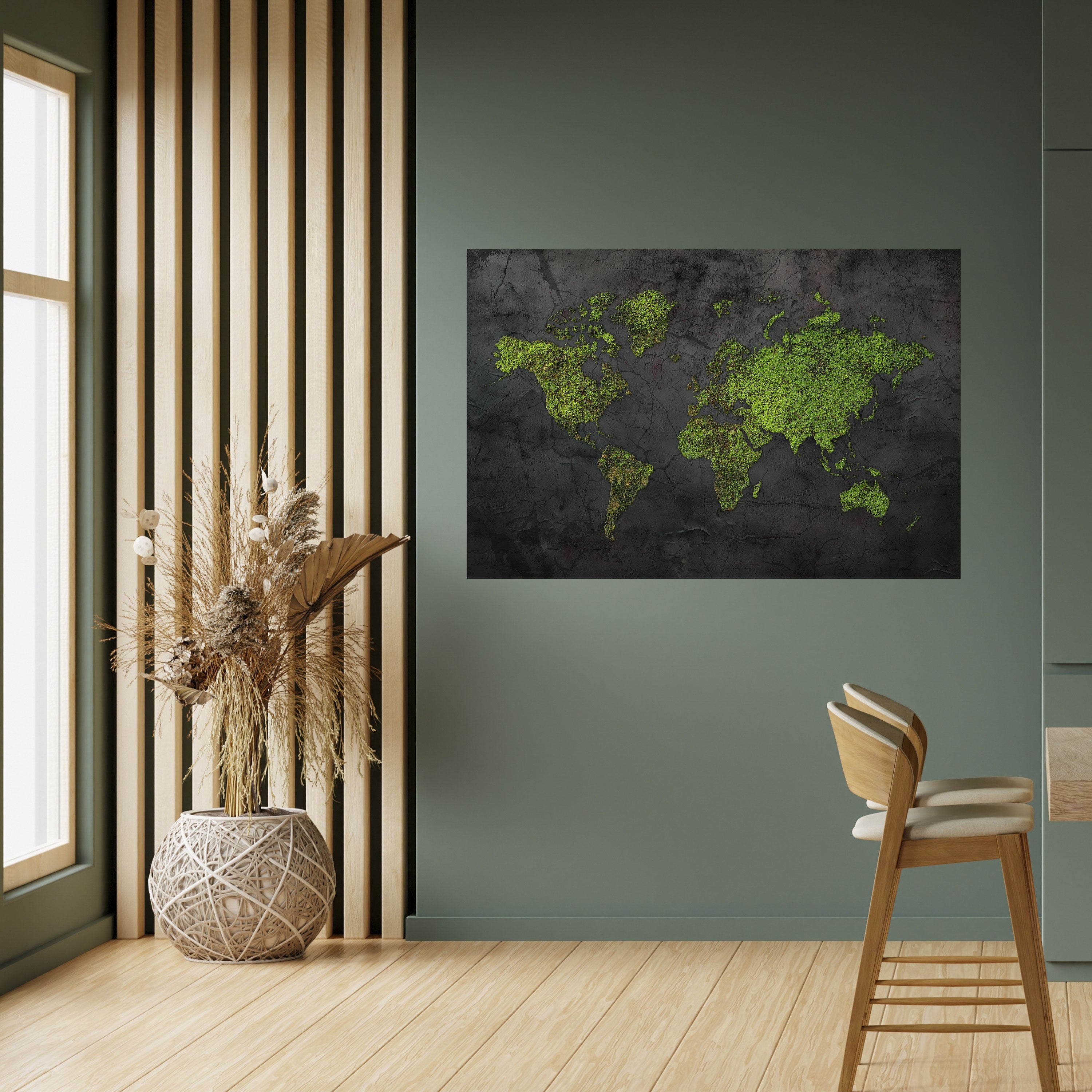 Affiche horizontale autocollante « GREENER LANDS EMBRACED »
