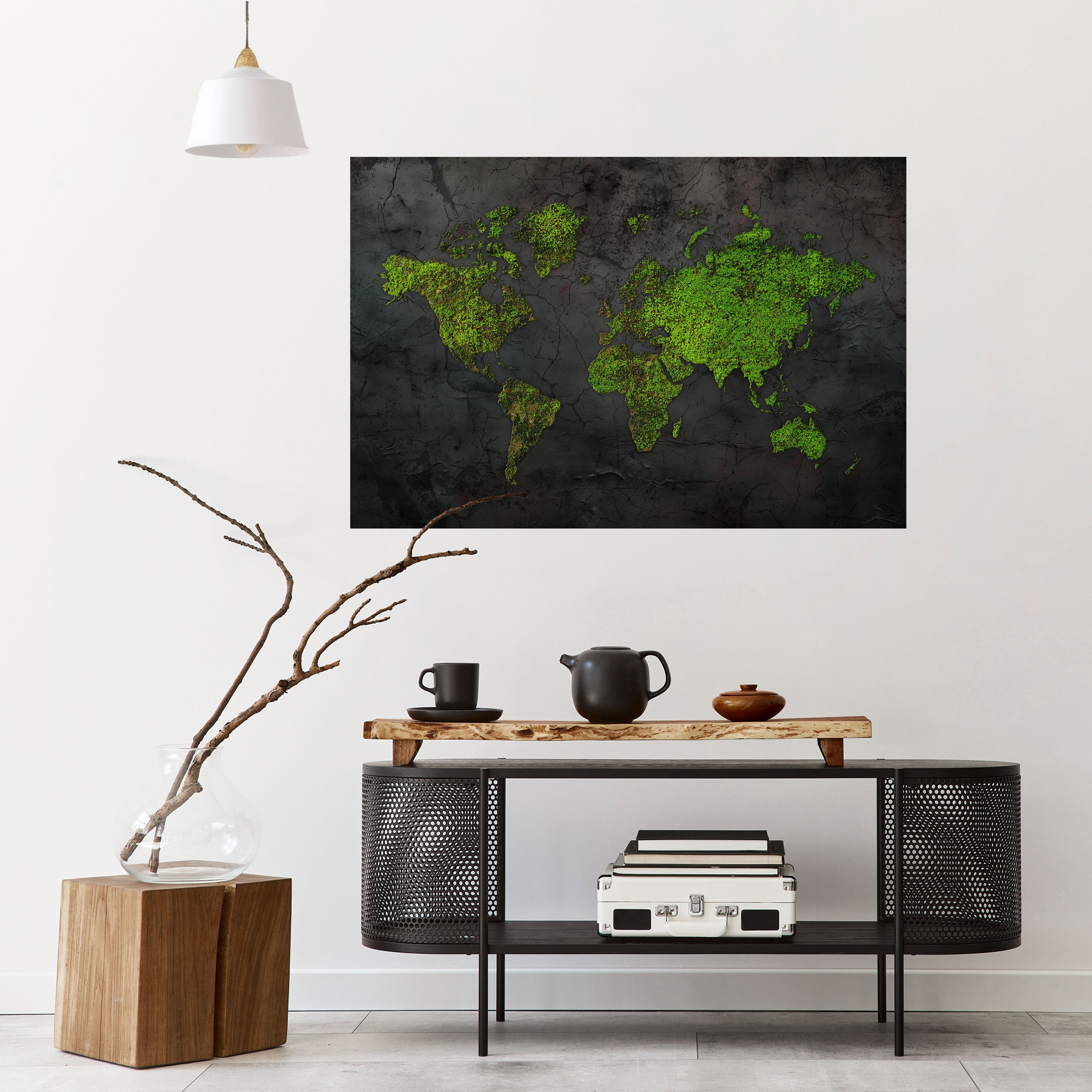 Affiche horizontale autocollante « GREENER LANDS EMBRACED »