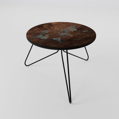 METALLIC MAP OF MEMORIES Coffee Table