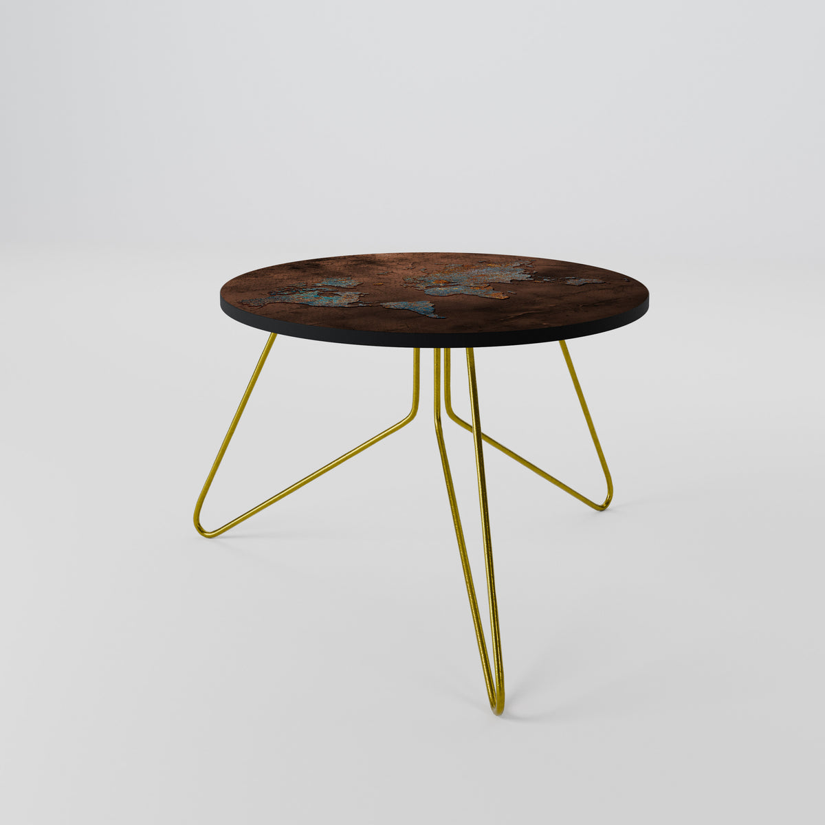 METALLIC MAP OF MEMORIES Coffee Table