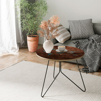 METALLIC MAP OF MEMORIES Coffee Table