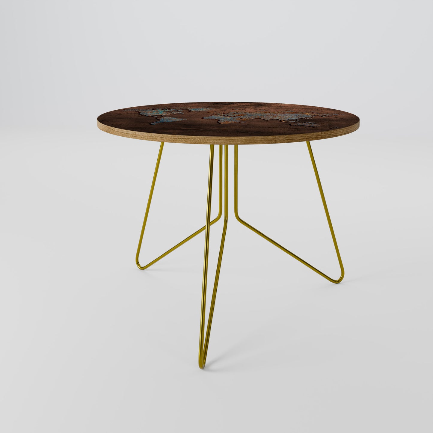 METALLIC MAP OF MEMORIES Coffee Table
