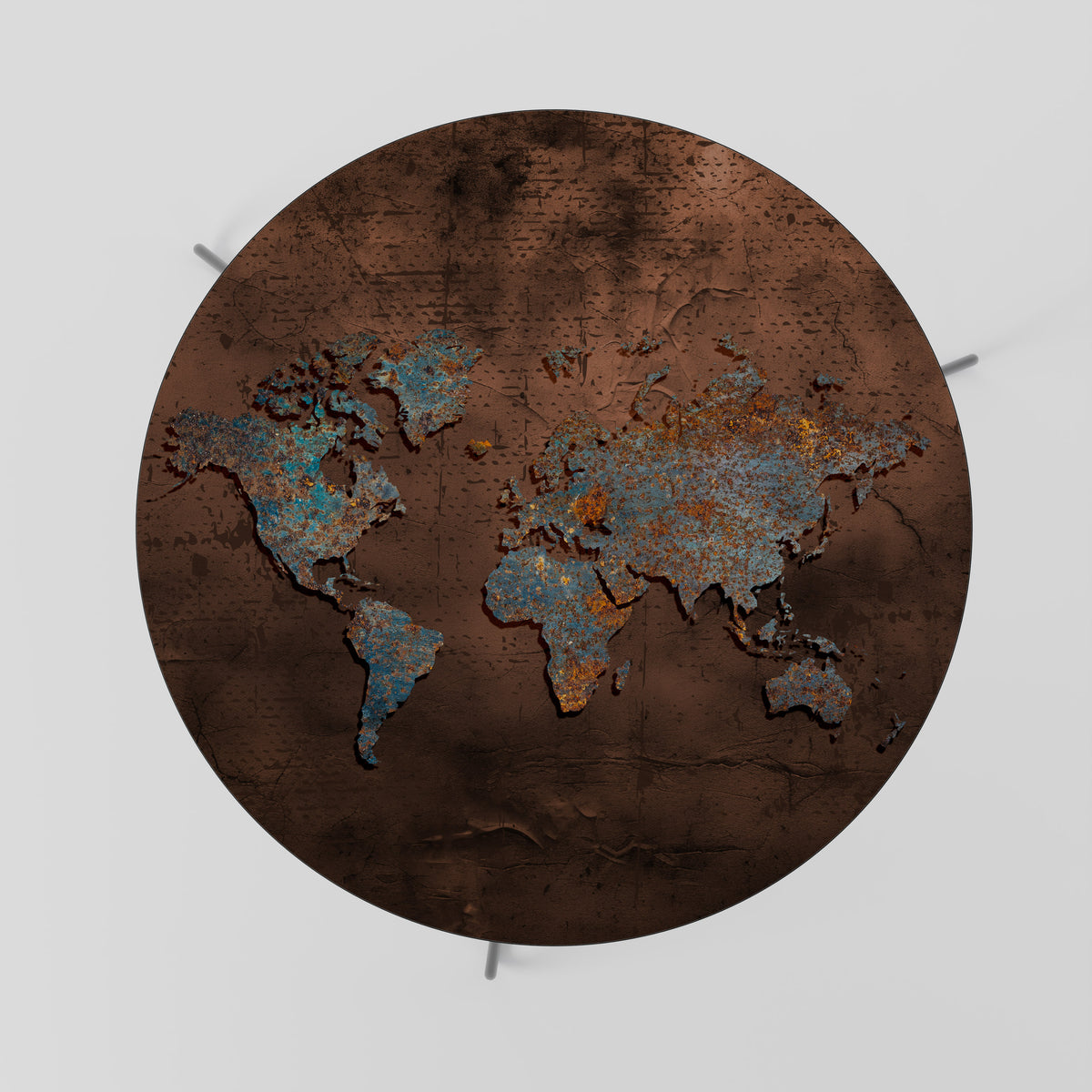 METALLIC MAP OF MEMORIES Coffee Table