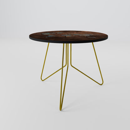 METALLIC MAP OF MEMORIES Coffee Table