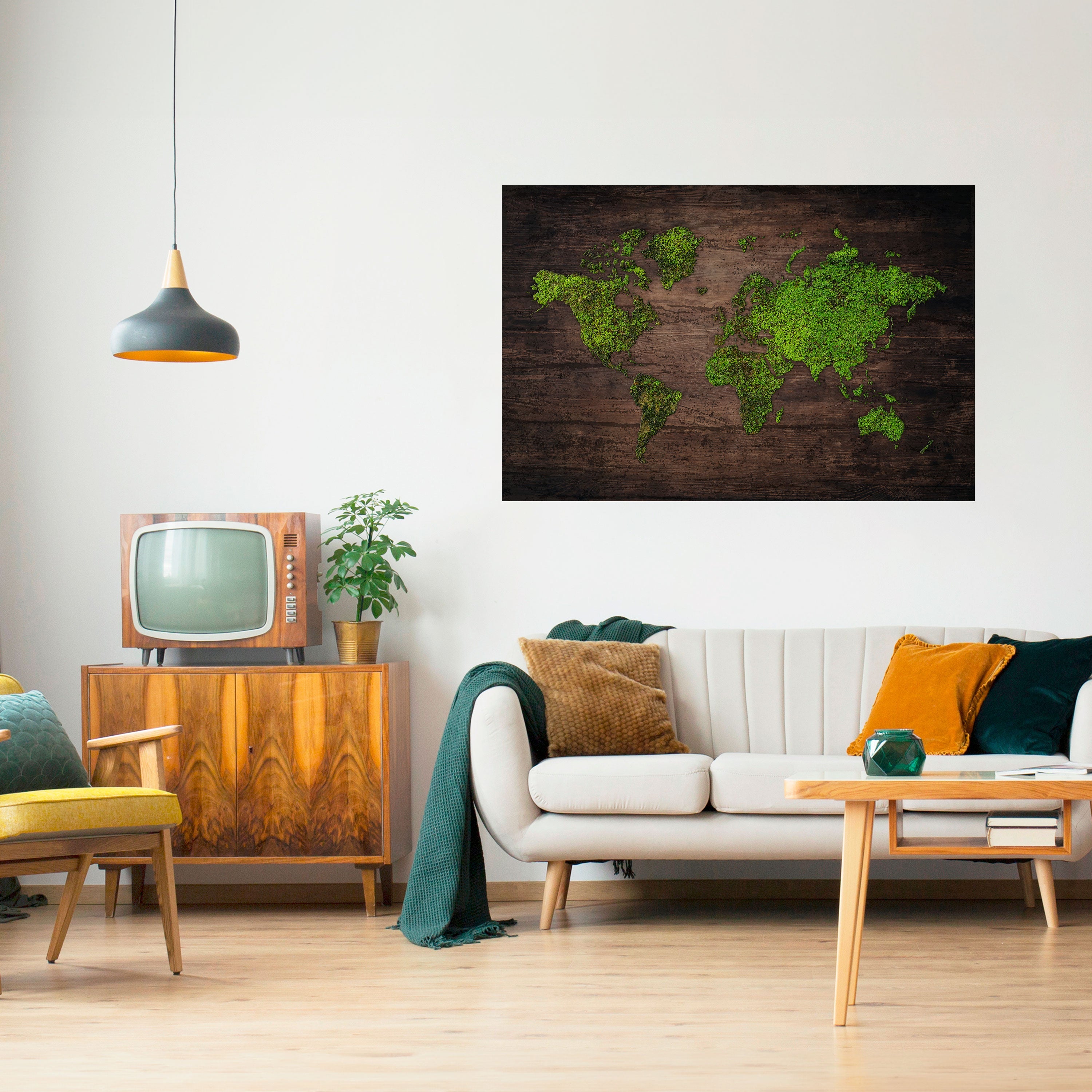 Affiche horizontale autocollante GREEN EARTH VISION