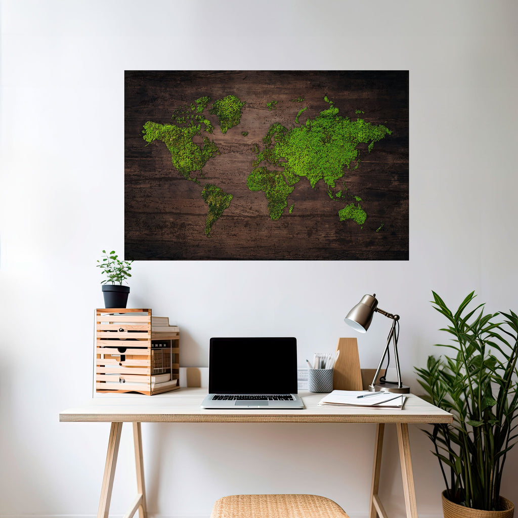 Affiche horizontale autocollante GREEN EARTH VISION