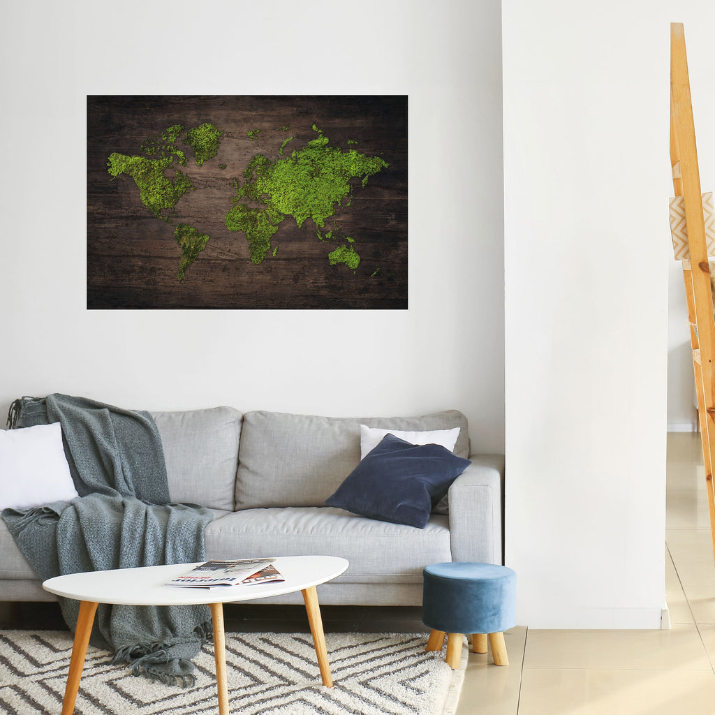 Affiche horizontale autocollante GREEN EARTH VISION