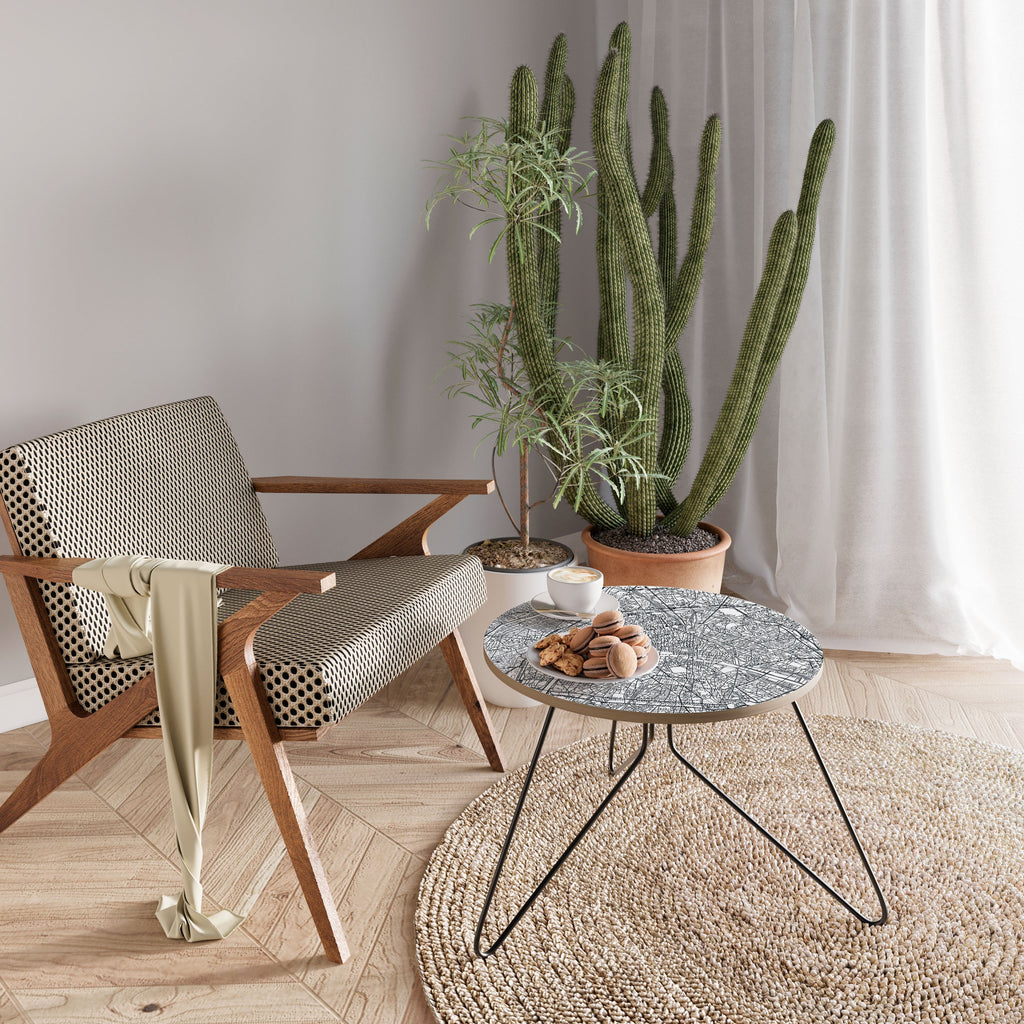 Table basse PLAN DE VILLE DE PARIS 60