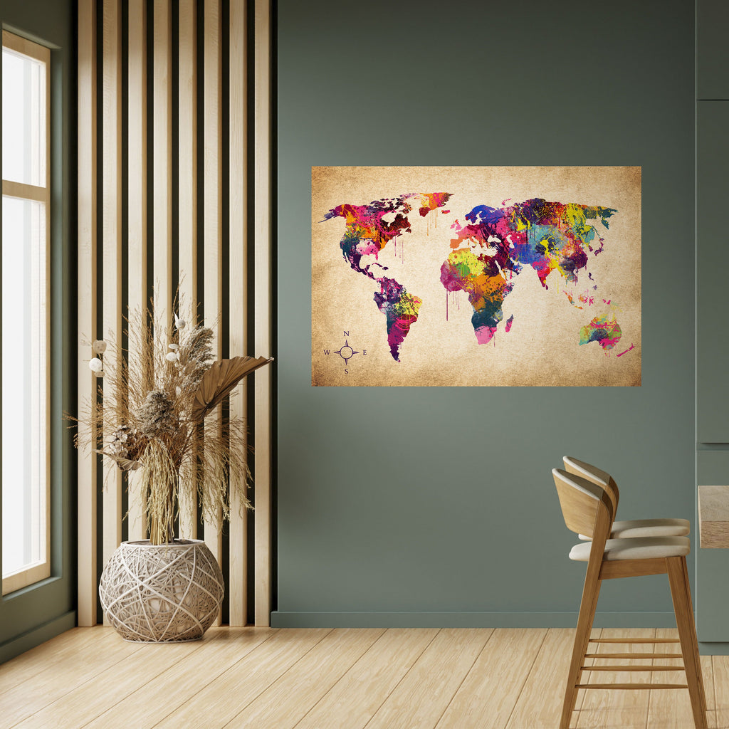 VIBRANT EARTHSCAPE Peel and Stick Horizontal Poster