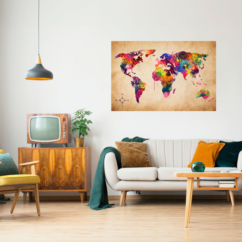 VIBRANT EARTHSCAPE Peel and Stick Horizontal Poster