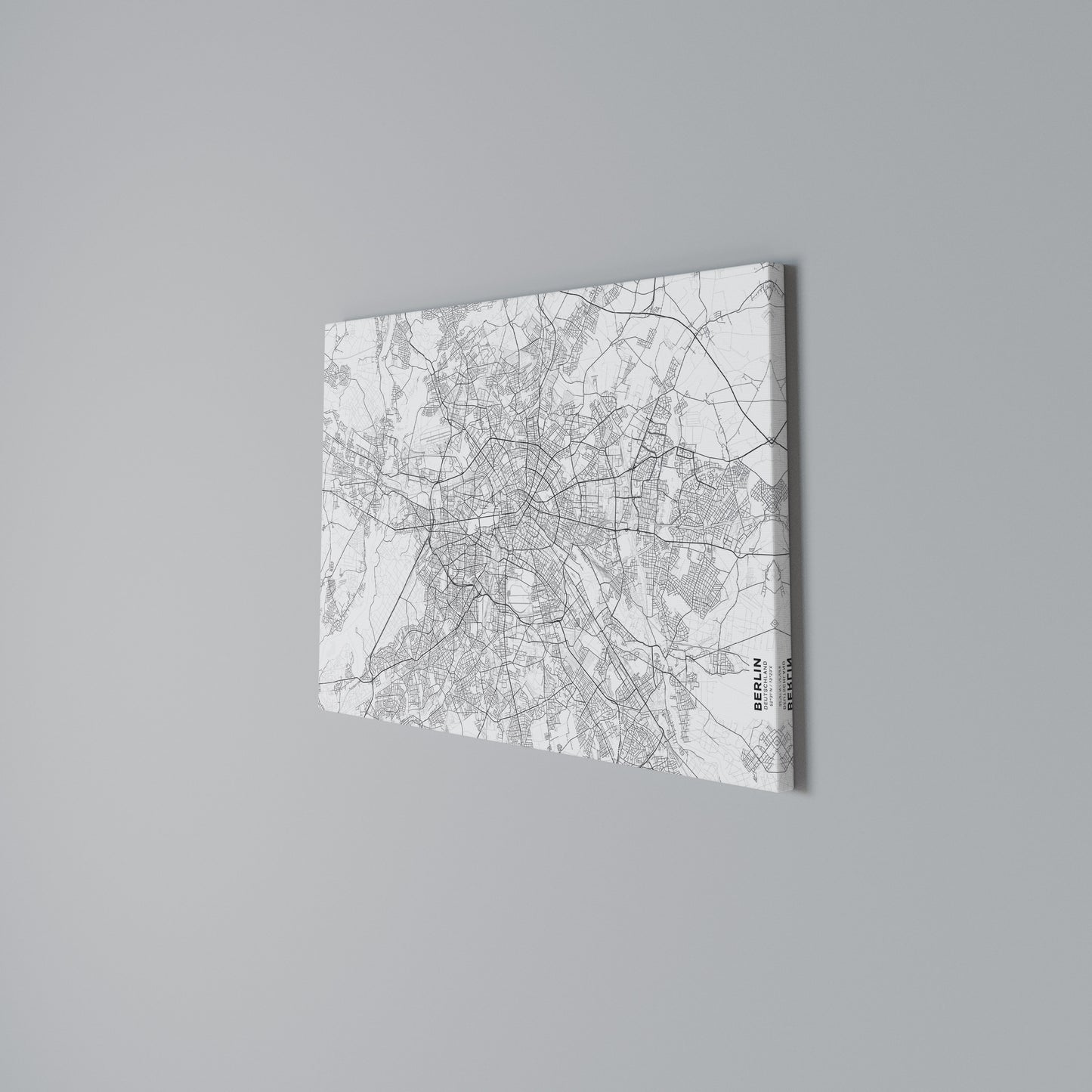 BERLIN PLAN Horizontal Canvas Print