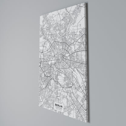 BERLIN PLAN Vertical Canvas Print