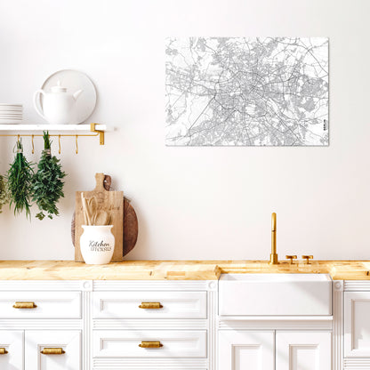 BERLIN PLAN Horizontal Canvas Print
