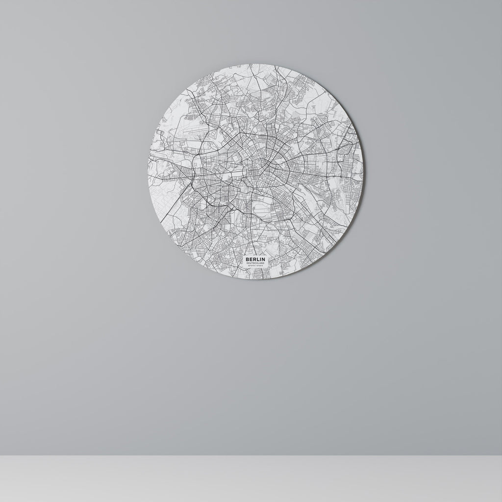 PLAN DE BERLIN Art mural rond